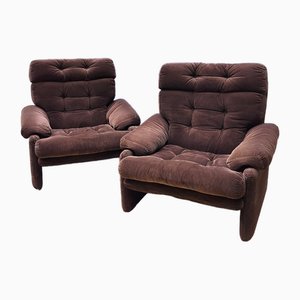 Fauteuils Coronado par Tobia pour B&B, Italie, 1970s, Set de 2