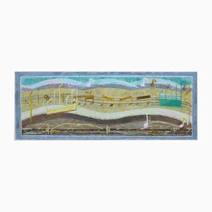 Victor Karnauh, Song, Tempera on Cardboard