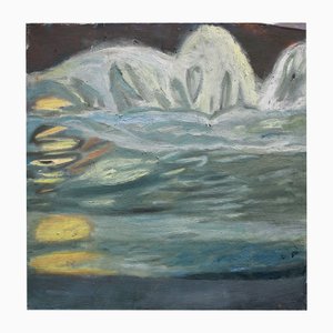 Victor Karnauh, Glare in the Water, Oil on Canvas