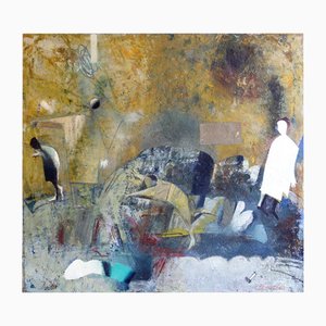 Victor Karnauh, A Game for Four, Oil on Canvas