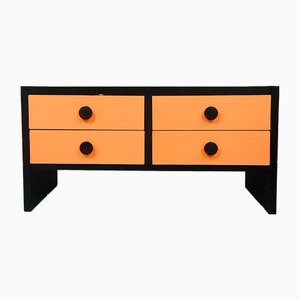 Credenza piccola in legno e melammina, anni '70