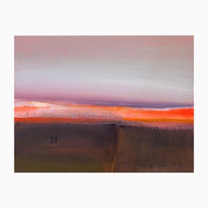 Barbara Hubert, Evening III, 2017, Acrylic & Mixed Media Painting