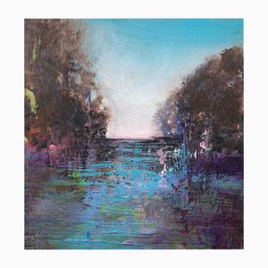 Barbara Hubert, Paisaje II, 2024, óleo a bordo