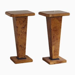 Mesa con forma de columna de flores Art Déco, años 40