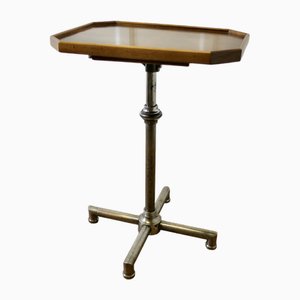 Art Deco Chrome and Walnut Reading Stand, 1920s