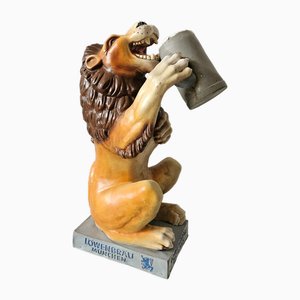 Statuetta pubblicitaria vintage della Löwenbrauerei Munich, anni '50