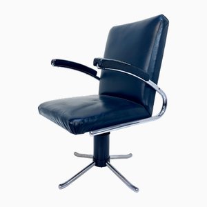 Sedia da scrivania girevole in tubo d'acciaio di Mauser Werke Waldeck, Germania, anni '30