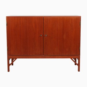 Credenza in teak con gambe China in quercia di Børge Mogensen per FDB Møbler, anni '60