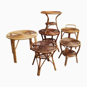 Grands Éléments en Bambou, 1950s, Set de 15