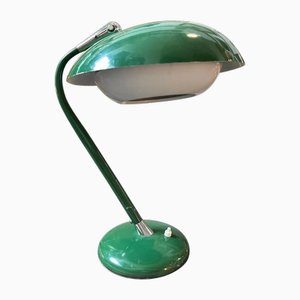 Mid-Century Modern Green Painted Metal Table Lamp in the style of Gio Pointi, 1960s