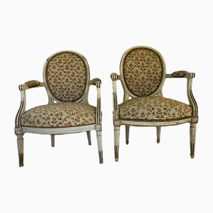 Louis XVI Armchairs, 1900s, Set of 2