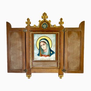 Trittico Religioso Vergine Maria, inizio XIX secolo