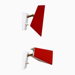 Mid-Century Modern Wall Lights, Germany, 1960s, Set of 2
