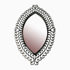 Vintage Iron Eye Mirror, 1950s