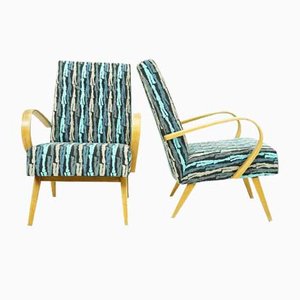Set of Mid-Century Armchairs by Jindrich Halabala