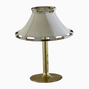 Large Vintage Brass Table Lamp by Anna Ehrner for Ateljé Lyktan Åhus, 1970s