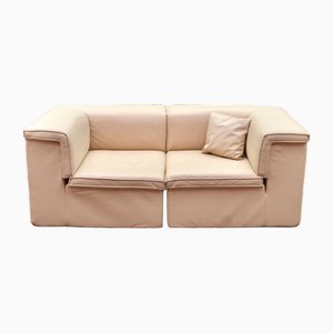 Modulares Lübke Quattro Q System Ledersofa von Lübke, 1980er, 2er Set