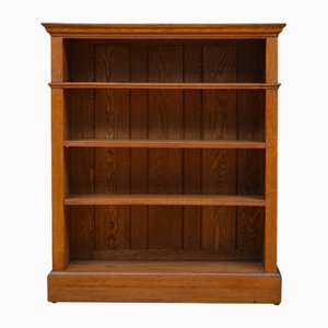 Victorian Oak Open Bookcase, 1870s