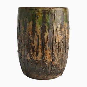Vaso brutalista moderno in gres di Tilgmans, Svezia, anni '60