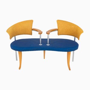 Farbiges Zwei-Sitzer Sofa, 1980er