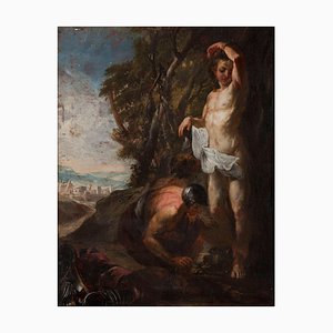 Louis Cretey, Figurative Szene, 1600er, Öl auf Leinwand