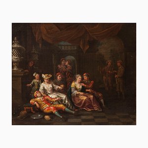 Hendrick Govaerts, Genre Scene, 17th-18th Century, Oil on Canvas