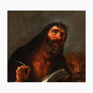 Johann Carl Loth, Saint Marc l'Évangéliste, 17ème Siècle, Huile sur Toile