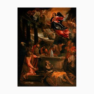 Domenico Maria Canuti, L 'Assunzione della Vergine (da Annibale Carracci), XVII secolo, olio su tela