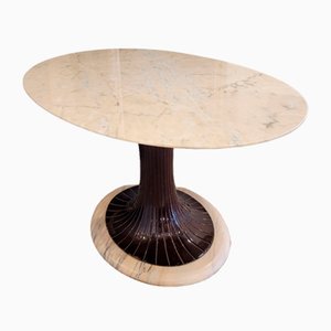 Mid-Century Calacatta Marmor Esstisch von Vittorio Dassi, Italien, 1950er