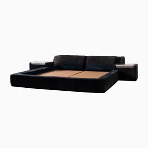 Cadre de Lit Roche Bobois en Daim, 1970s