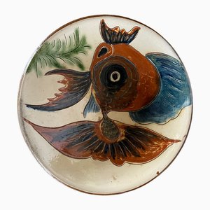 Ceramic Plate in the Style of Puigdemont