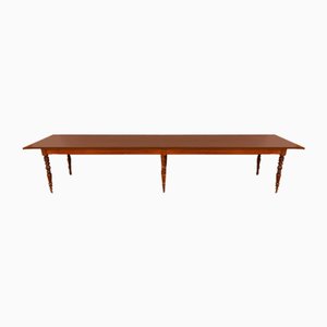 Late 19th Century Community Table in Oak and Walnut