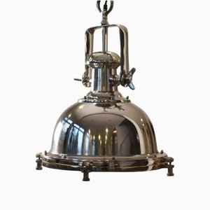 Lampe à Suspension Style Industriel en Nickel