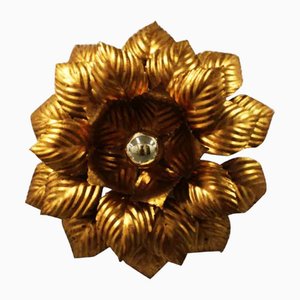 Lámpara de pared Masca floral, años 70