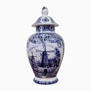 Delft Earthenware Vase from Royal Delft, 1960s
