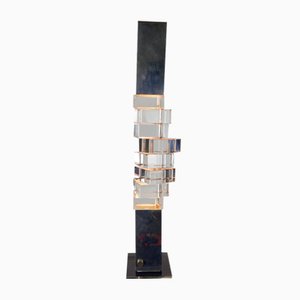 Chrome Table Lamp by Gaetano Missaglia, 1970s