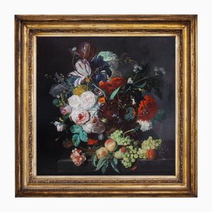 Angelo Granati, Fleurs, Huile sur Toile, 2005