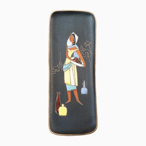 Painted Ceramic Wall Decoration, Vienna, 1960s