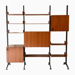 Three-Container Teak Bookcase by Franco Campo and Carlo Graffi, 1950s