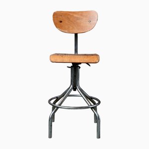 Silla de taller giratoria, años 70