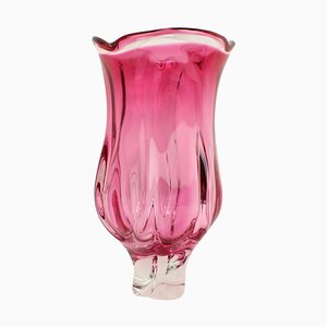 Art Glass Vase attributed to Josef Hospodka for Chribska Glassworks, 1960s