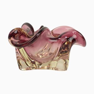 Art Glass Ashtray attributed to Josef Hospodka, Former Czechoslovakia, 1960s