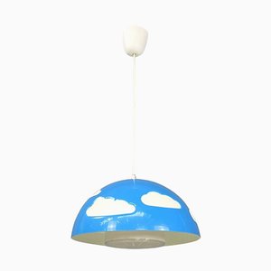 Lampada da soffitto postmoderna azzurra di Henrik Preutz per Ikea, Svezia, inizio XXI secolo