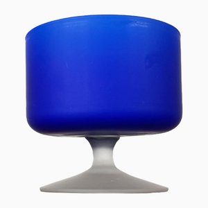 Italienische Glasschale aus Satinato Serie, Carlo Moretti zugeschrieben, 1970er