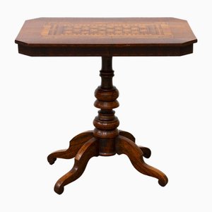 Mid-Century Rectangular Inlaid Rolo Coffee Table