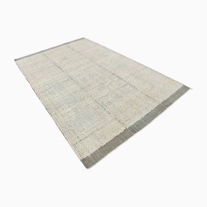 Wool Kilim Pompom Rug