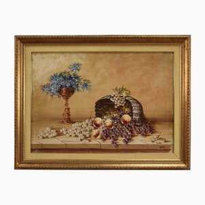 Italian Artist, Still Life, 1970, Oil on Canvas, Framed