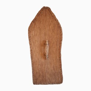 Escudo de mimbre ceremonial Massa africano de la primera mitad del siglo XX, Camerún / Chad