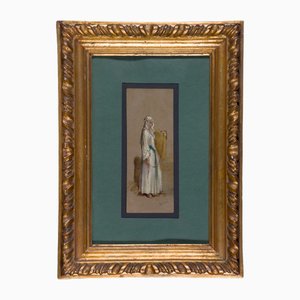 Domenico Morelli, Figur, 1800er, Aquarell
