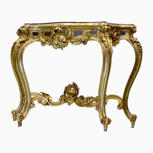 Louis Philippe Console with Marble Top, 1800s